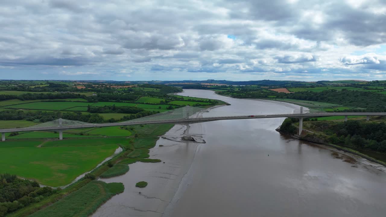 Ireland Epic Locations Rose Fitzgerald Kennedy Bridge south east Ireland link over The Barrow River in summer