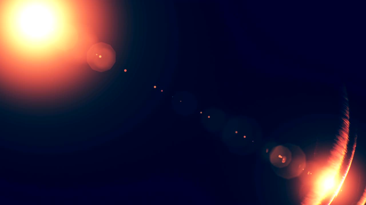 inflamación óptica, luces, inflamación de la lente, transiciones, quemaduras de la película, fugas de luz, flashes de la cinta, agotamiento