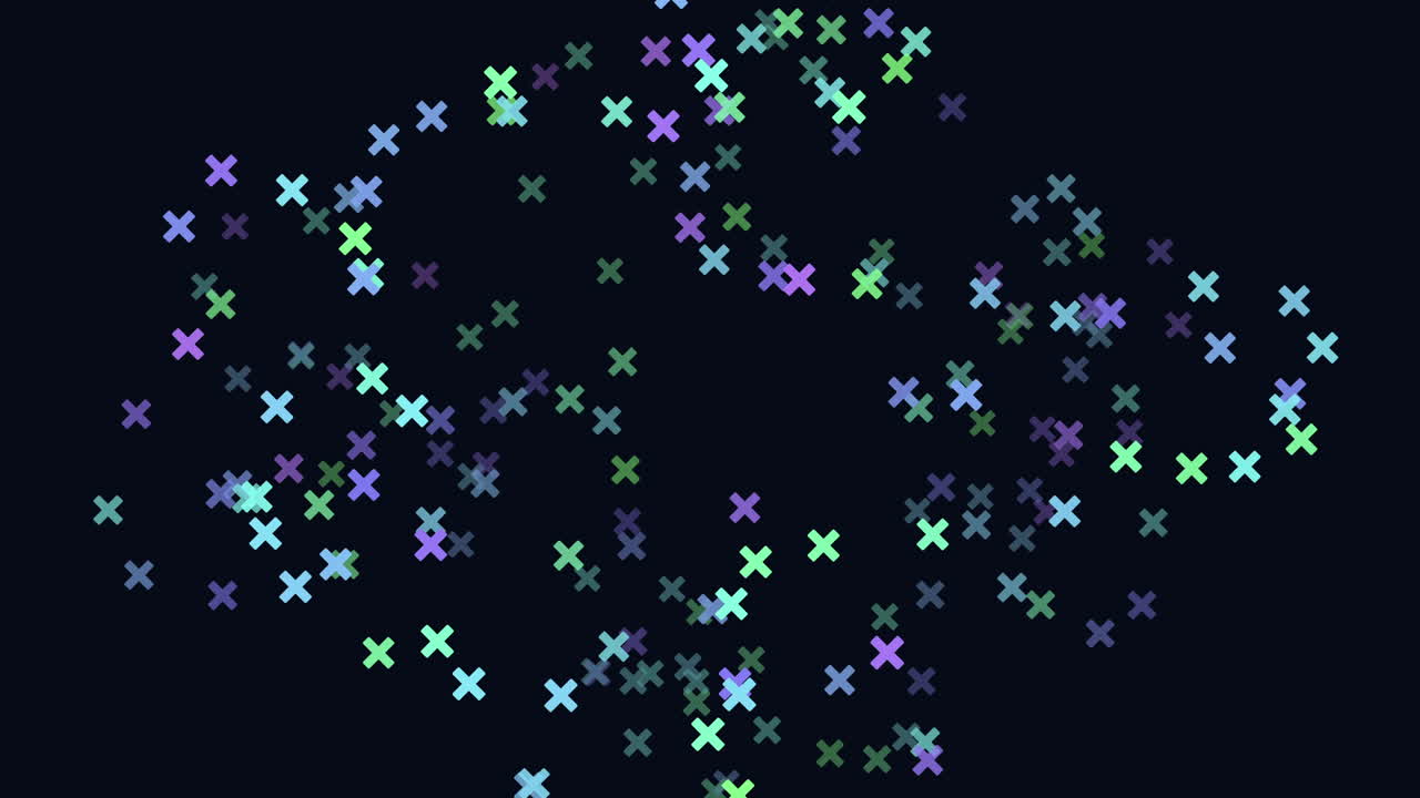 블랙 그라데이션 5에 화려한 네온 색종이 비행