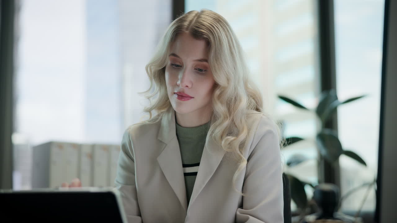 Businesswoman in office