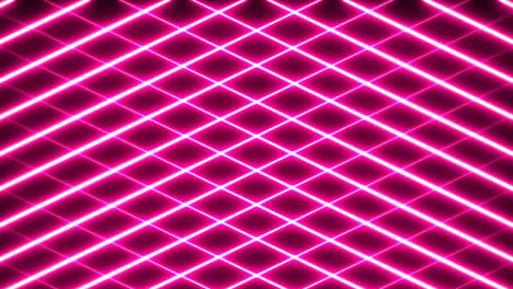 animación del texto wow sobre líneas rojas de neón