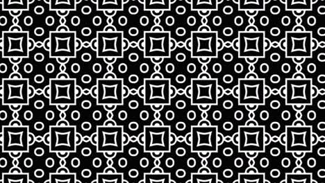 abstract black and white seamless geometric tile pattern slide animation. panning