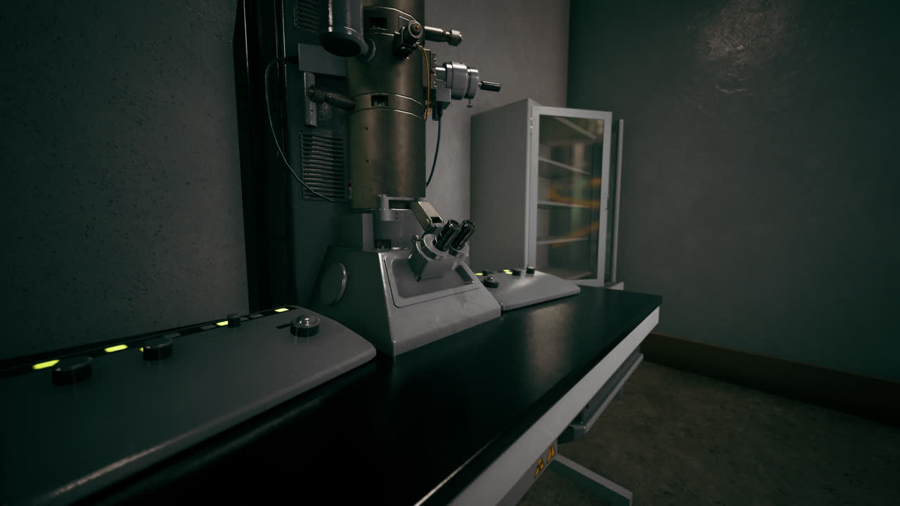 empty old vintage research laboratory