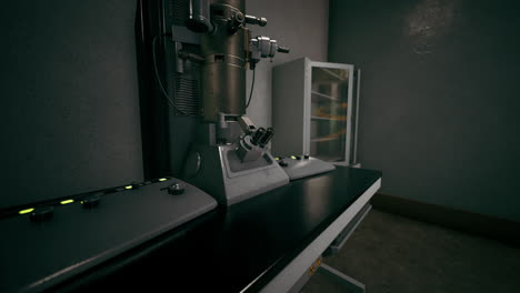 el viejo laboratorio de investigación vacío.