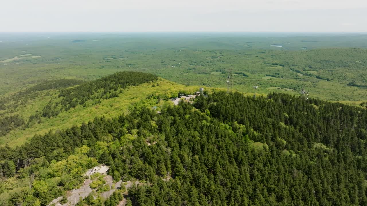 뉴햄프셔 소방탑의 드론 영상