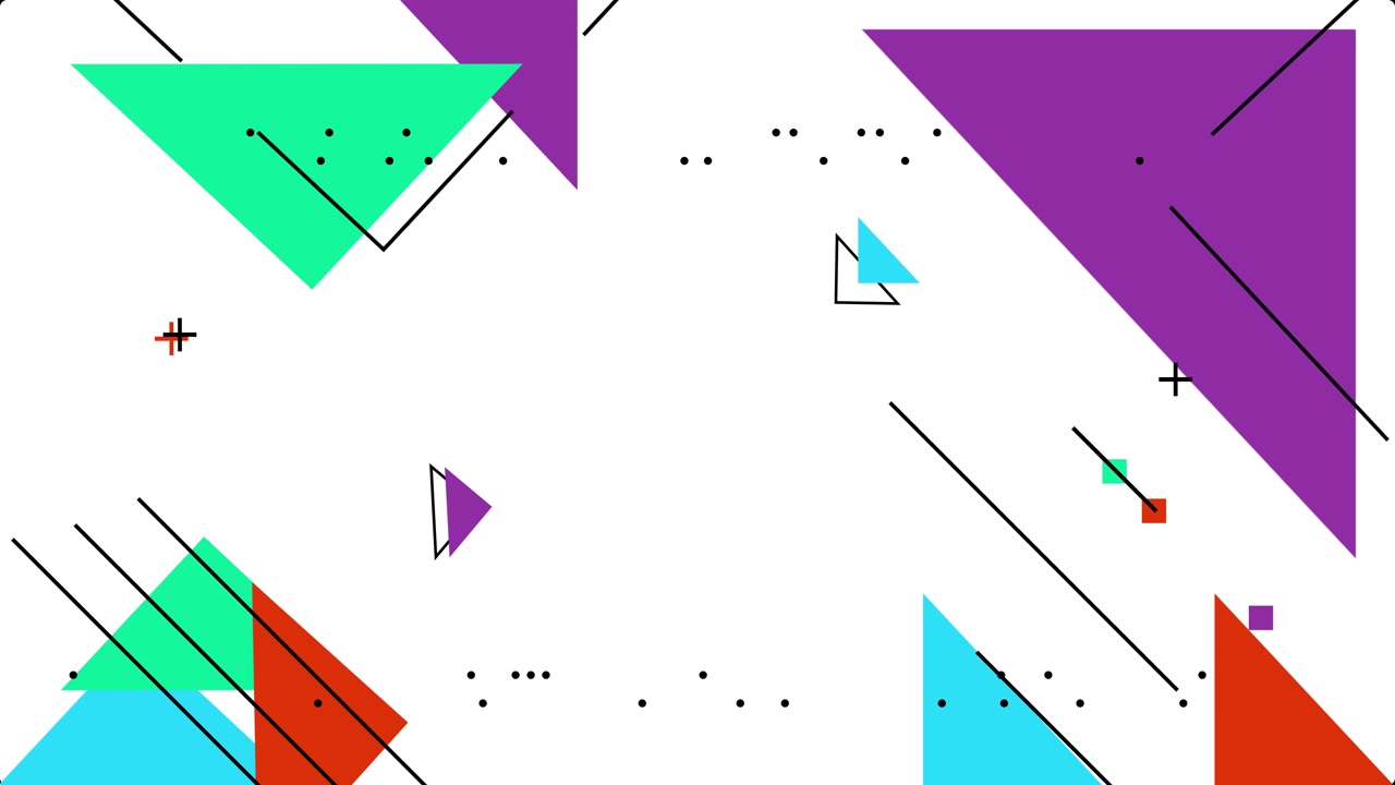 Fundo Abstrato Dinâmico com Formas Geométricas Coloridas