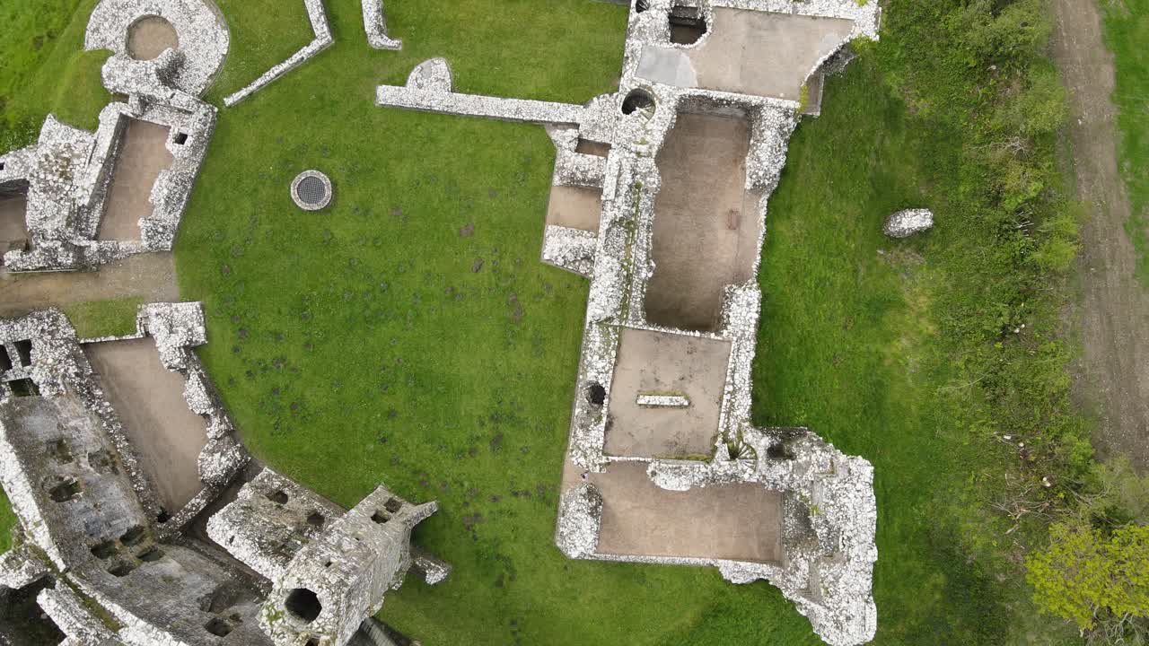 pembrokeshire, 영국 웨일즈의 llawhaden 성 유적