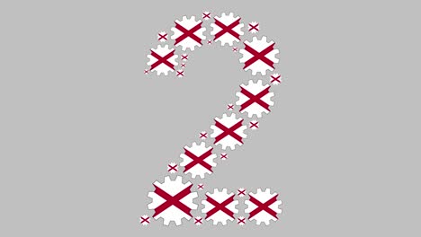 el número dos de alabama.