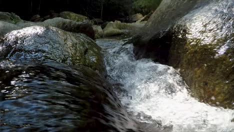 water flowing over rocks at stoney creek