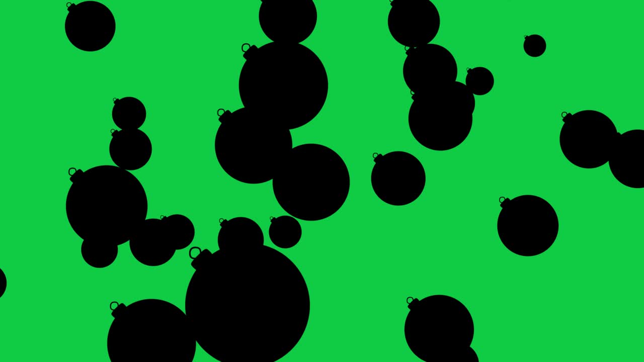 Christmas Decoration - Abstract Christmas Tree Ornament Loopable Background - The Ornament to dance - Christmas Ornament - Moving Balls