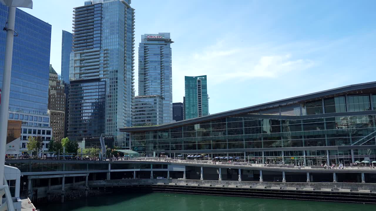 Panorama urbano di Vancouver con centro congressi