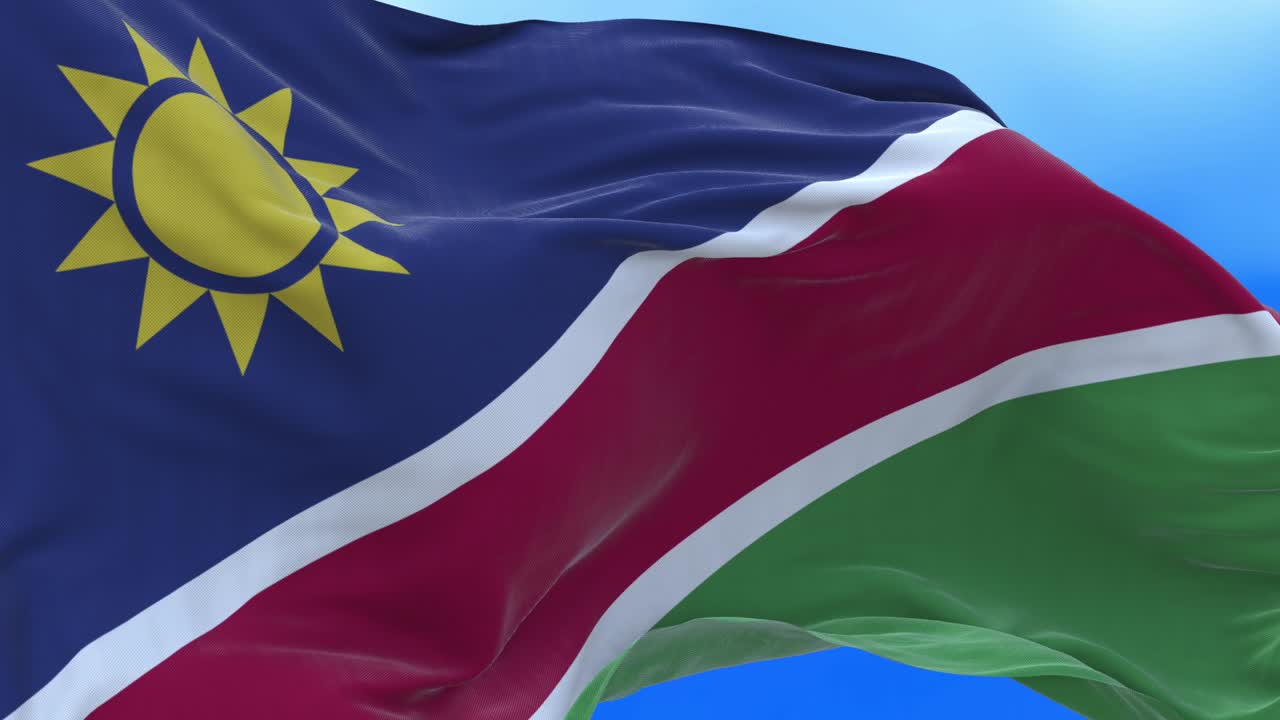 나미비아 발의 끊임없는 루프.