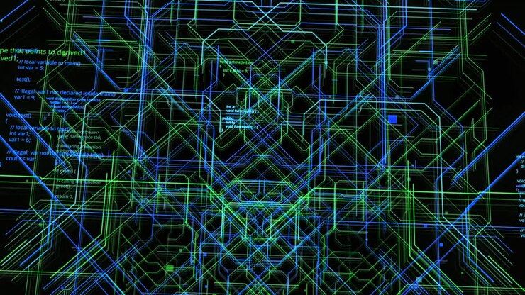 Abstrakt Digitalt Kretskort Kunst