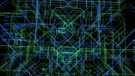 arte abstracto de placas de circuitos digitales
