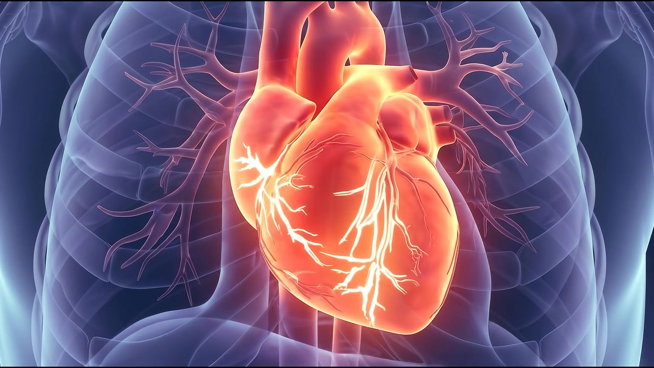 3D Medical Animation of a Beating Human Heart