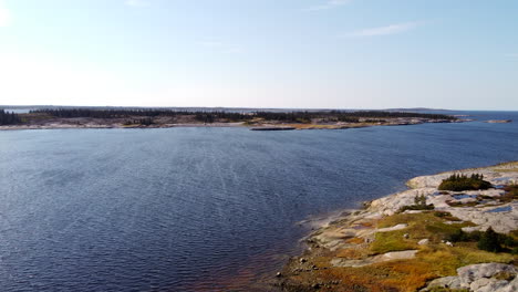 Vista-Aérea-De-La-Costa-De-La-Bahía-De-Hudson-En-Eeyou-Istchee-Baie-james-Quebec,-Canadá