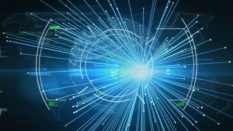 animation of scope scanning with network of connections