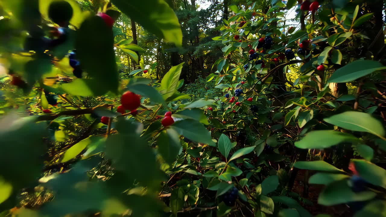 Forest Path with Berries