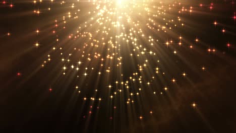 el fondo de las estrellas brillantes que caen