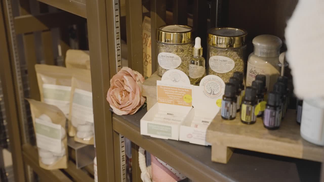 마사지 제품 을 선보이는 클로즈업