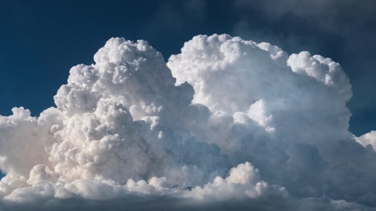 Majestätische Kumulonimbus-Wolkenlandschaft.