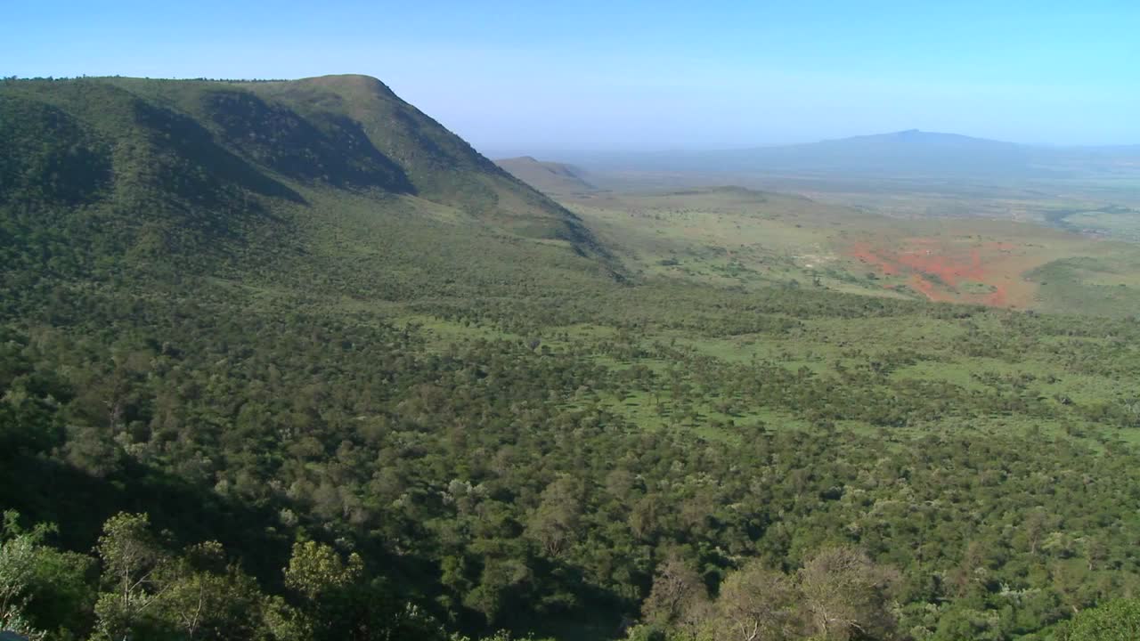 케냐 리프트 밸리의 아름다운 개요