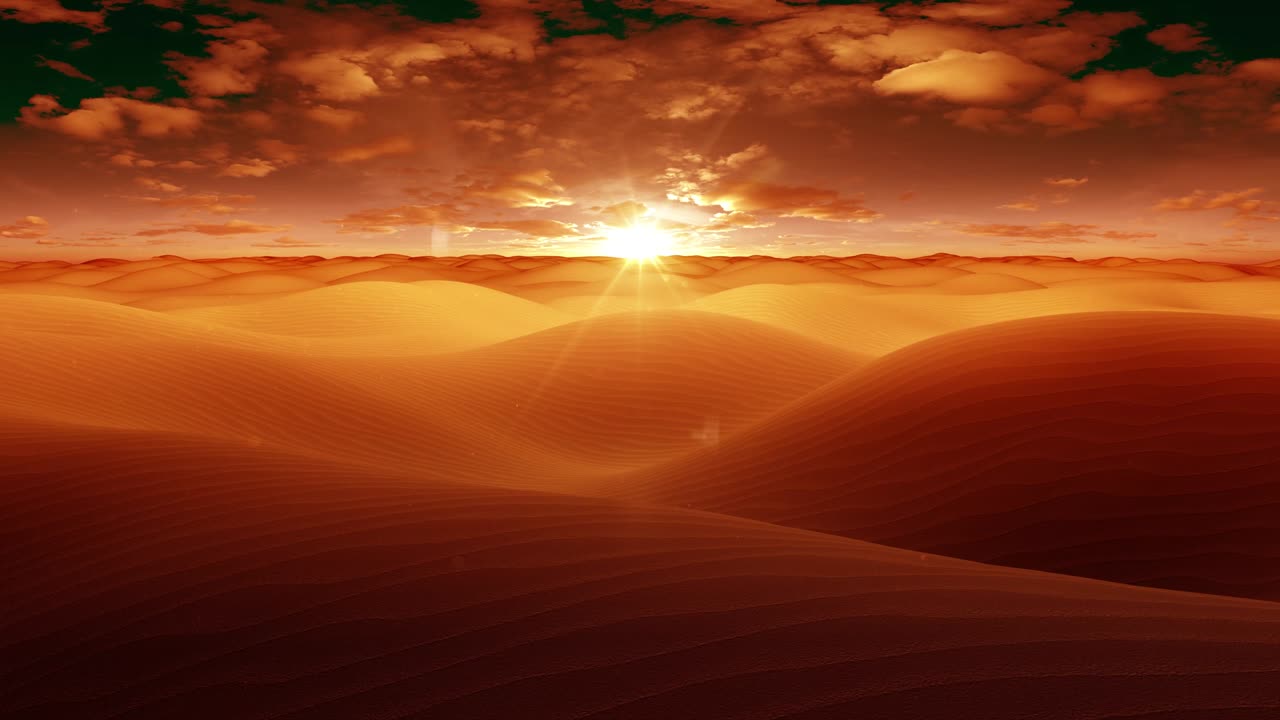 volando sobre las dunas de arena 4k bucle