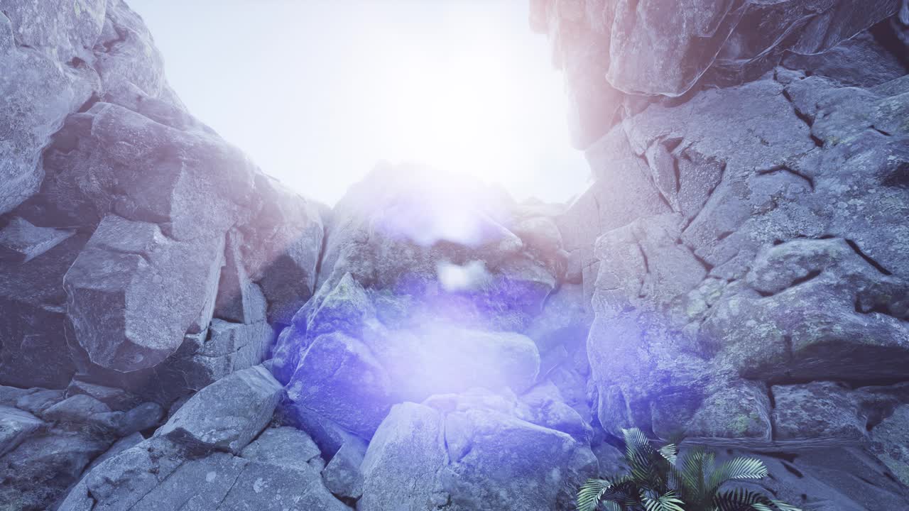 신비한 동굴 안의  ⁇ 빛