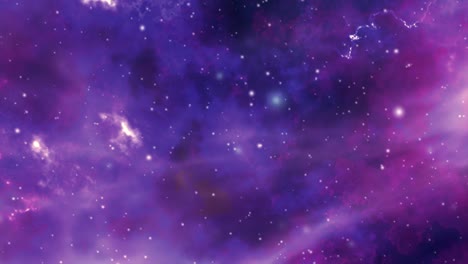 3d-animation space flight through a galaxy nebula