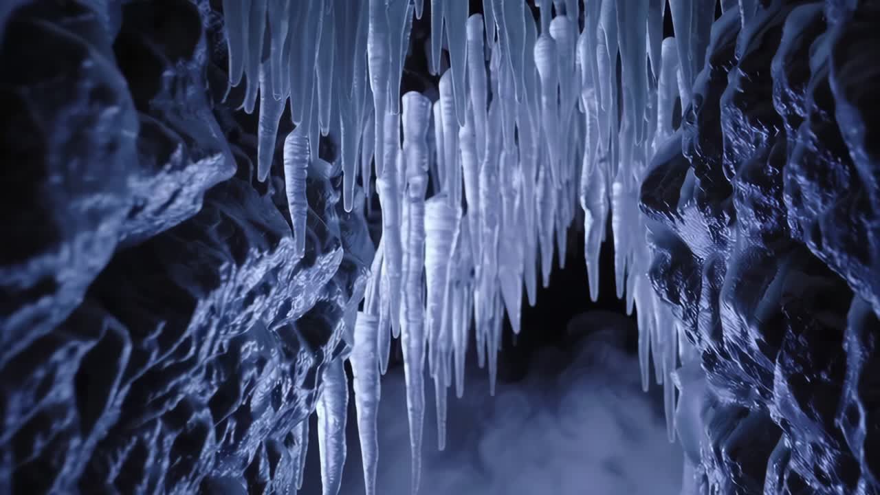 Icicles in a Cave