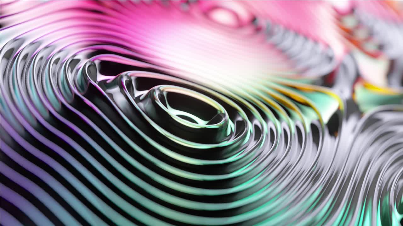 Abstract Liquid Metal Patterns