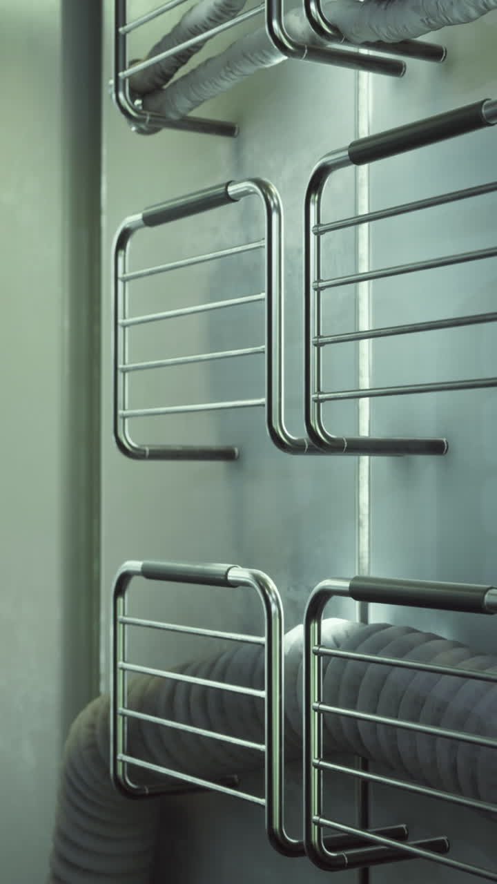 Exploring a sleek futuristic space habitat with ambient lighting