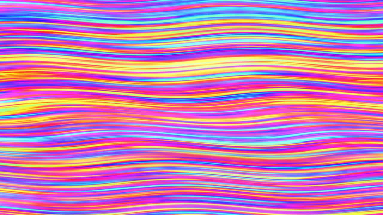 이리데센트 레인보우 라이트 스트림 라인 곡선 파도 그라디언트 흐름 - 4k 원활한 루프 모션 배경 애니메이션