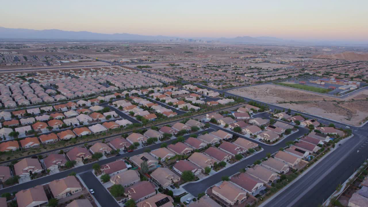 vista aérea de la expansión suburbana cerca de las vegas nevada 1