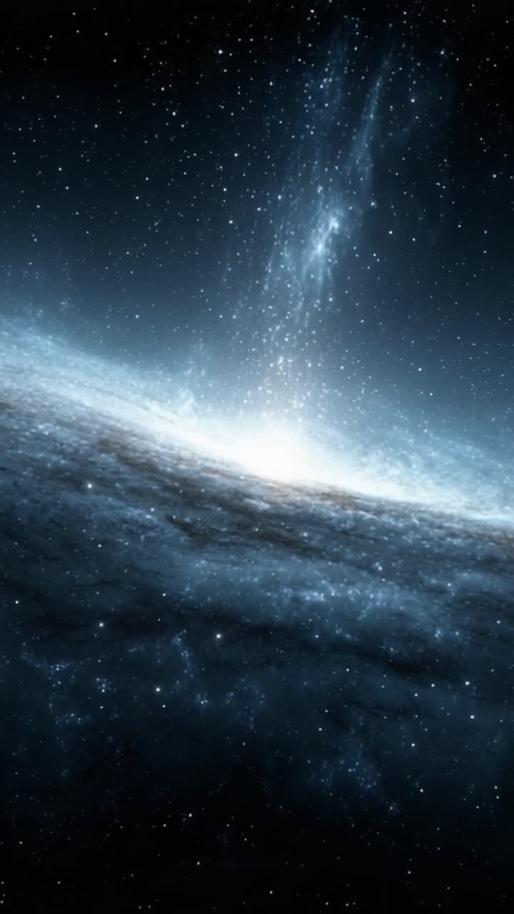 Uma Vista Cósmica Majestosa: Imagens Cativantes de uma Galáxia Expansiva Cheia de Estrelas e Luz Mística Irradiando de Profundezas Infinitas