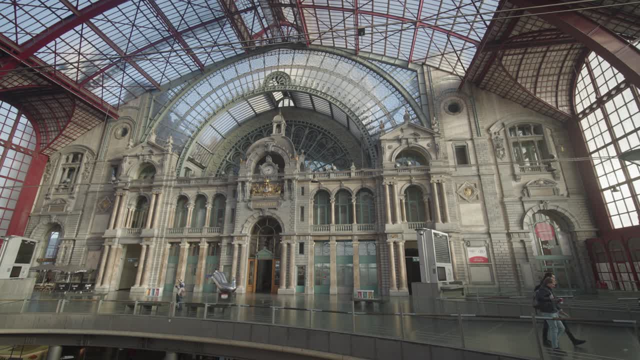 Interior of Antwerp Central Station