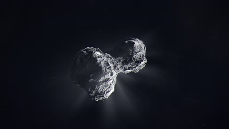 Toma-De-Establecimiento-Del-Cometa-67p-Viajando-Por-El-Espacio