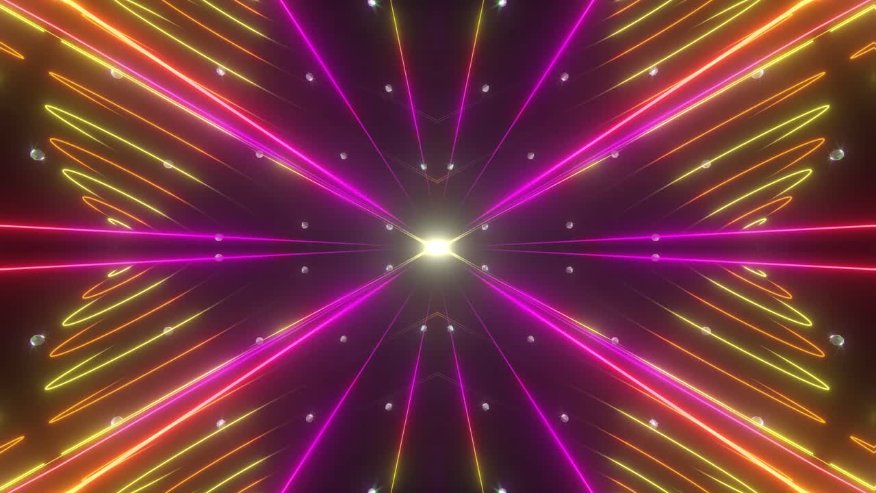 Abstract Symmetrical Light Patterns