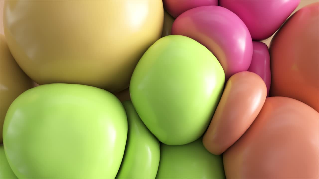 esferas 3d abstractas y coloridas