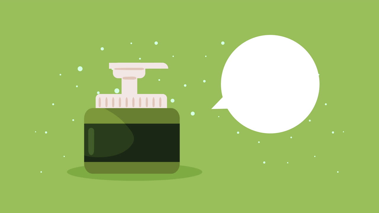 화장품 크림 포트 제품 애니메이션