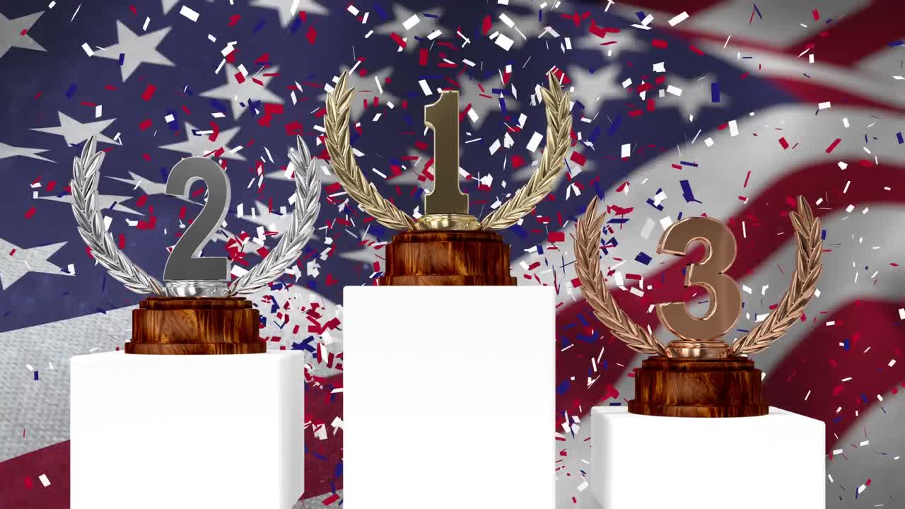 미국  ⁇ 발을 흔드는 앞에 트로피