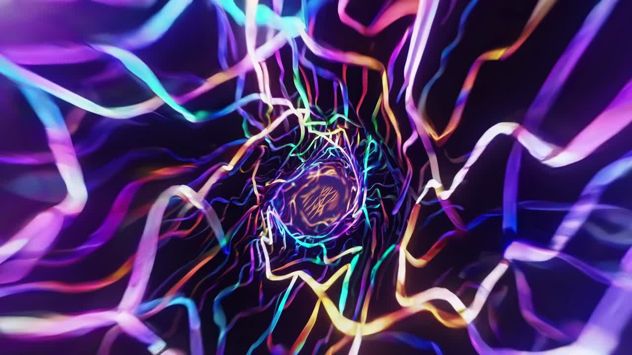 túnel de luz abstracto