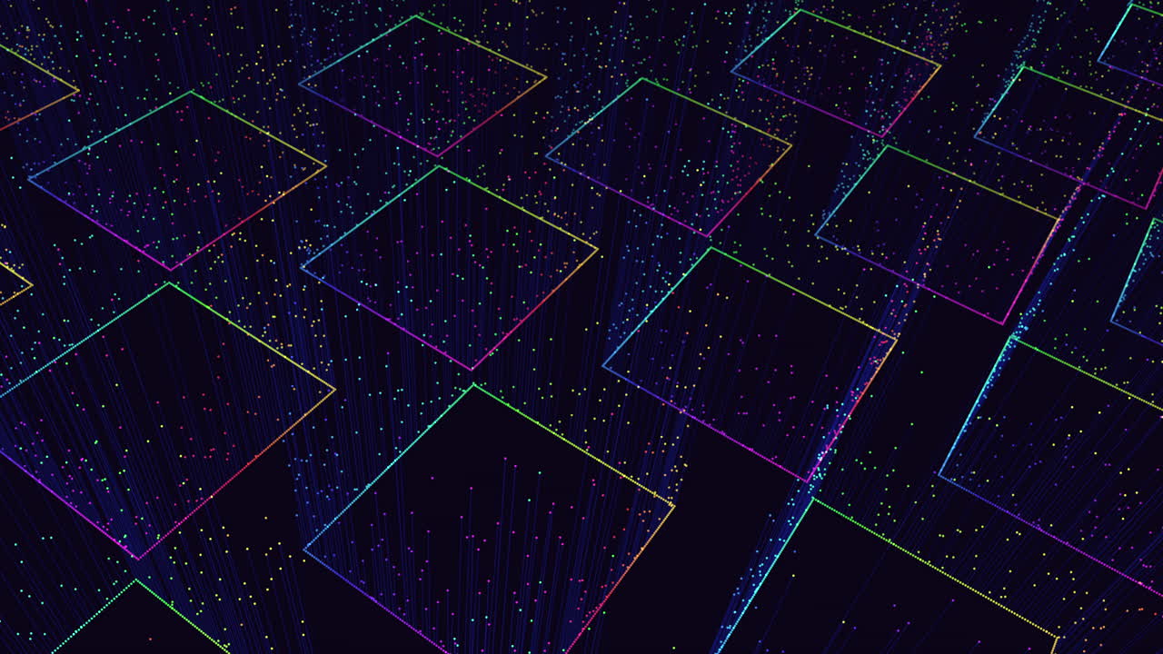 다이아몬드 패턴을 만드는 색의 사각형과 함께 검은색과 색 격자