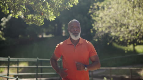 older man exercising outdoors