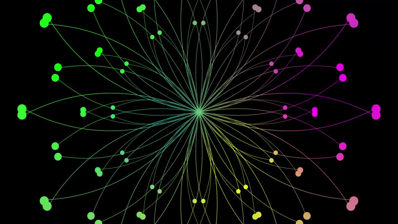 líneas coloridas y círculos girando imágenes de mandala