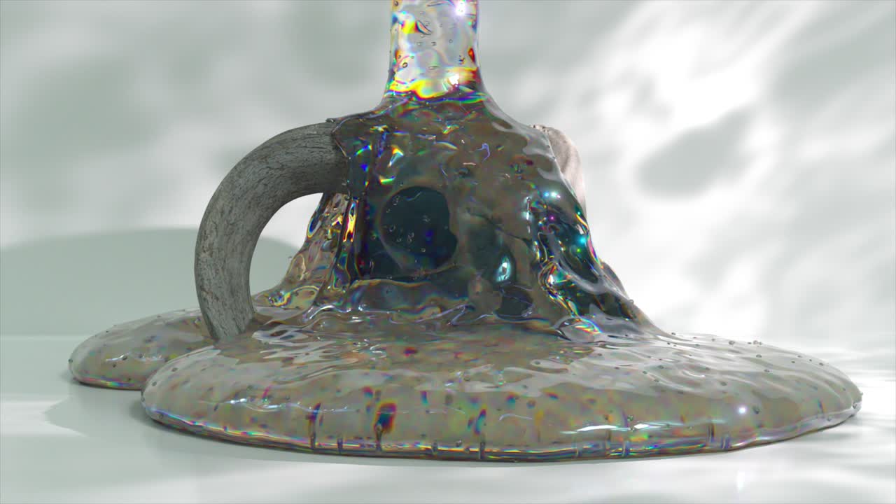 추상적인 액체 조각