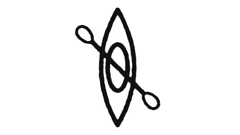 imágenes de animación de iconos de deportes acuáticos y canal alfa