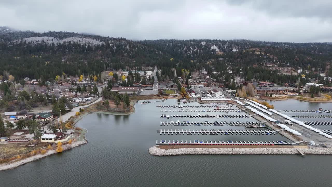 Scenic footage emphasizing Big Bear Lake’s alpine environment