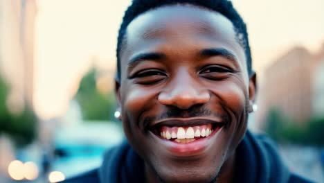 happy young man smiling