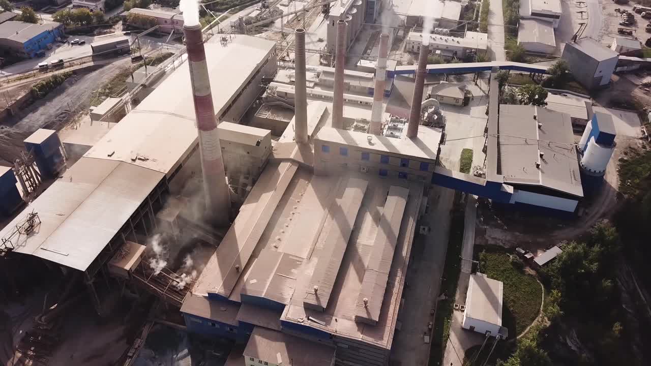 vista aérea del complejo industrial